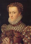 Francois Clouet Elisabeth of Austria,queen of France (mk05) Spain oil painting reproduction